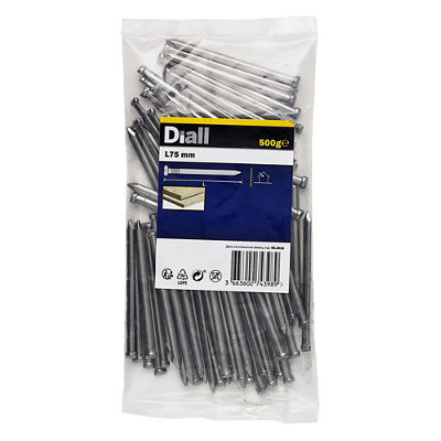 Diall Oval Nail (L)75mm 500G from B&Q
