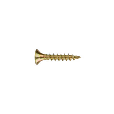Diall Countersunk Yellow-Passivated Carbon Steel Decking Screw (Dia)4mmPack Of 500 from B&Q