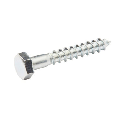 Diall Hex Zinc-Plated Carbon Steel Coach Screw (Dia)6mmPack Of 200 from B&Q