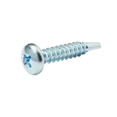 Diall Phillips Pan Head Zinc-Plated Carbon Steel (C1022) Self-Drilling Screw (Dia)4.8mmPack Of 25 from B&Q