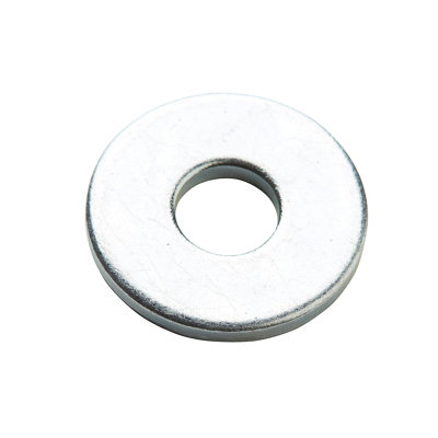 Diall M6 Carbon Steel Flat Washer(Dia)6mmPack Of 100 from B&Q