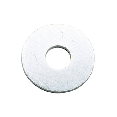 B&Q -  M10 Carbon Steel Flat Washer(Dia)10mmPack Of 100