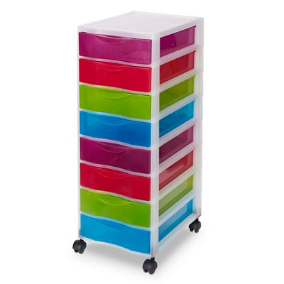 Form Multicolour 43L 8 Drawer Tower Unit (W) 26Cm X (H) 68Cm from B&Q