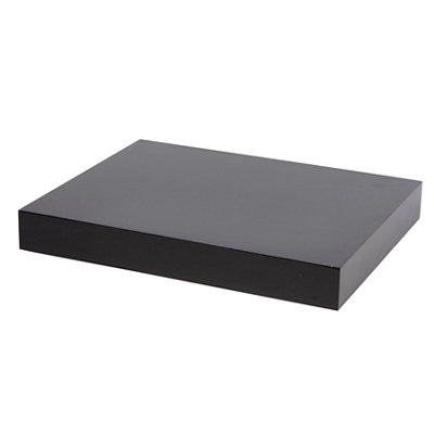 GoodHome Cusko Black Rectangular Floating Shelf (L)30Cm X (D)23.5Cm from B&Q