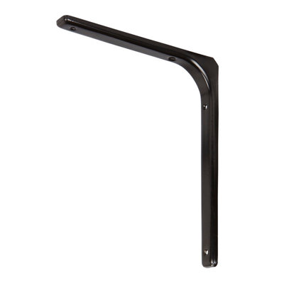 GoodHome Alchimy Black Steel Shelving Bracket (H)300mm (D)250mm from B&Q