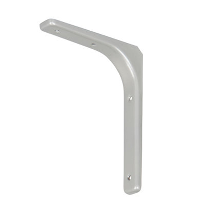 GoodHome Alchimy Silver Effect Steel Shelving Bracket (H)200mm (D)150mm from B&Q