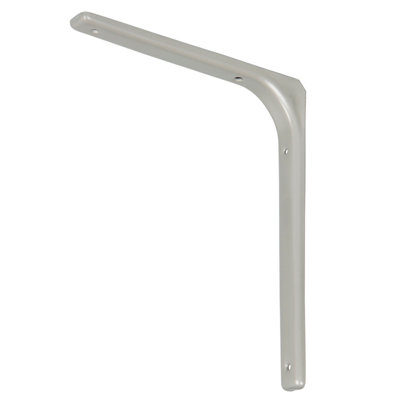 GoodHome Alchimy Silver Steel Shelving Bracket (H)300mm (D)276mm from B&Q
