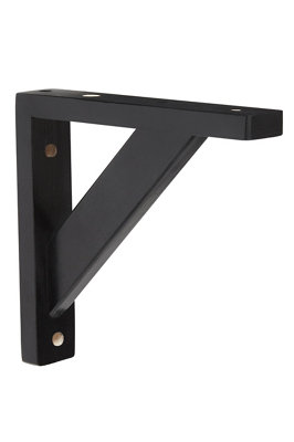 GoodHome Timber Black Pine Shelving Bracket (H)200mm (D)200mm from B&Q