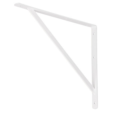 GoodHome Ultim White Steel Shelving Bracket (H)400mm (D)350mm from B&Q
