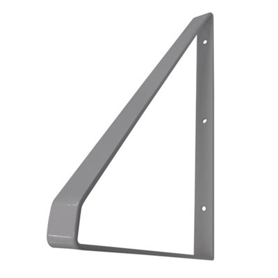 GoodHome Clever Silver Effect Steel Shelving Bracket (H)280mm (D)200mm from B&Q