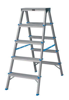 Mac Allister 5 Tread Aluminium Step Ladder from B&Q