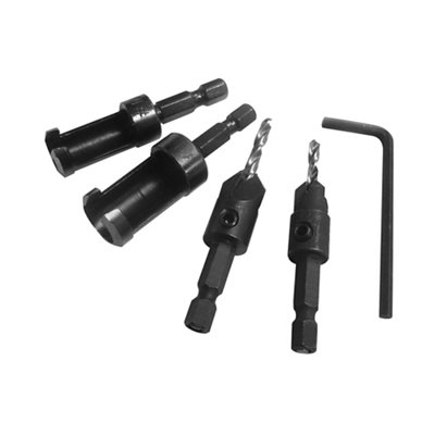 Erbauer Plug Cutter & CountersinkSet Of 4 from B&Q
