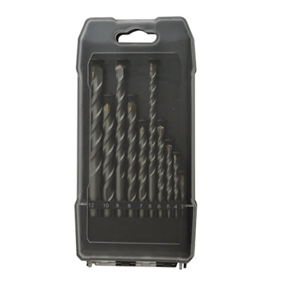 Universal Round Masonry Drill Bit Set (10 Piece)Drs59676 from B&Q