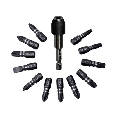 Erbauer Mixed Steel (S2 Grade) Screwdriver Bits (13 Pieces)Sdr25833 from B&Q