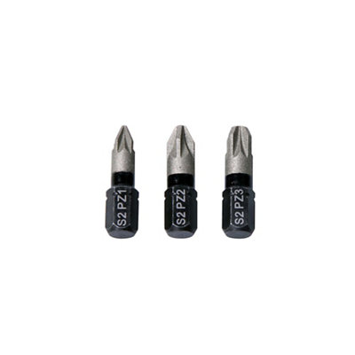 Erbauer Diamond Pz S2 Steel Screwdriver Bits (3 Pieces)Sdr19787 from B&Q