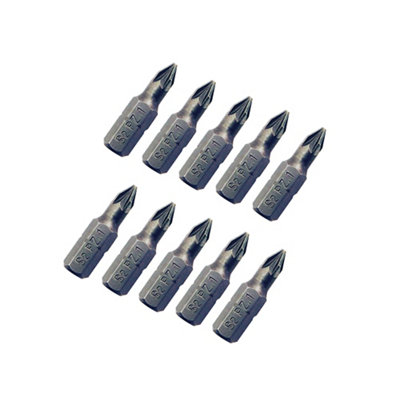 Universal Pz1 Screwdriver Bits (L)25mmPack Of 10 from B&Q