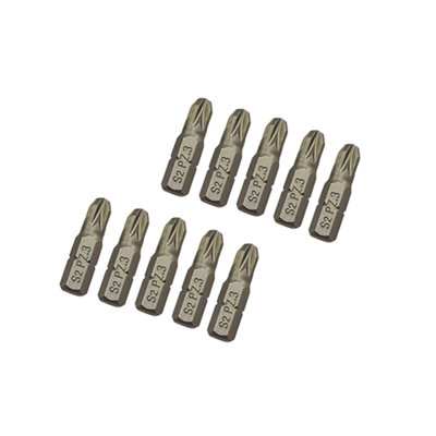 Universal Pz3 Standard Screwdriver Bits (L)25mmPack Of 10 from B&Q