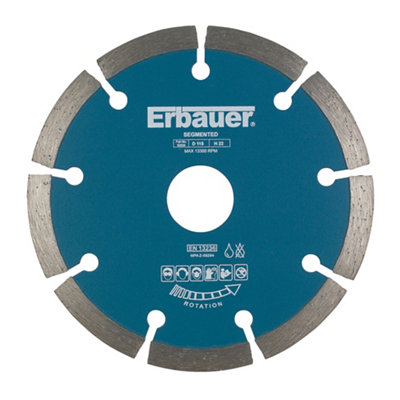 Erbauer 115mm X 22.2mm Segmented Diamond Blade from B&Q