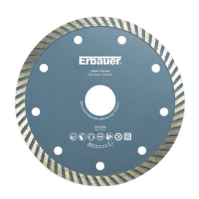 Erbauer 125mm X 22.2mm Turbo Diamond Blade from B&Q