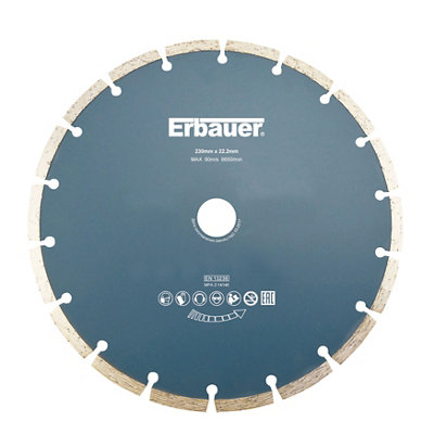 Erbauer 230mm X 22.2mm Segmented Diamond Blade from B&Q