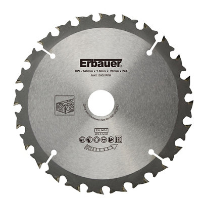Erbauer 140mm Circular Saw Blade 24T from B&Q