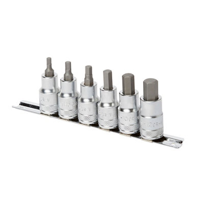 Magnusson ½" Hex End Socket Rail Clip Set (6 Piece) from B&Q