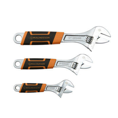 Magnusson Adjustable Wrench (3 Piece)Gs1005 from B&Q
