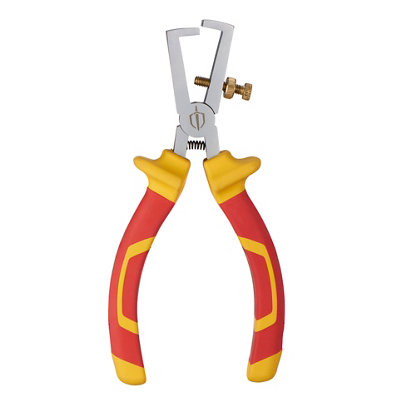 Magnusson 160mm Chrome Vanadium Steel Vde Certified Wire Stripping Pliers from B&Q