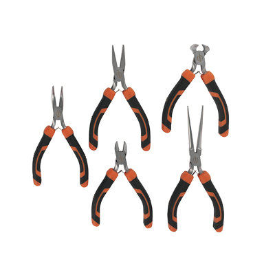 Magnusson 5 Piece Chrome Vanadium Steel Mini Pliers Set Pl114 Comfort Grip from B&Q
