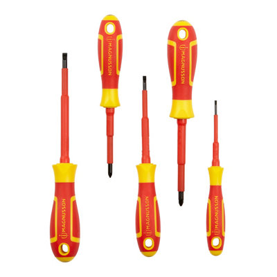 Magnusson Mixed Vde Screwdriver Set (5 Piece) from B&Q