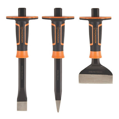 Magnusson 3 Piece Bolster & Cold Chisel Set from B&Q