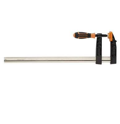 Magnusson Black & Orange Polyethylene (Pe)Polypropylene (Pp)Steel & Thermoplastic Rubber (Tpr) F-Clamp 450mm Pack Of 1 from B&Q