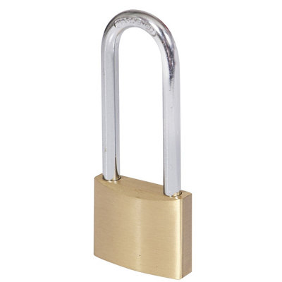Smith & Locke Brass Long Open Shackle Padlock (W)40mm from B&Q