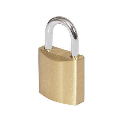 Smith & Locke Brass Open Shackle Padlock (W)48mm from B&Q