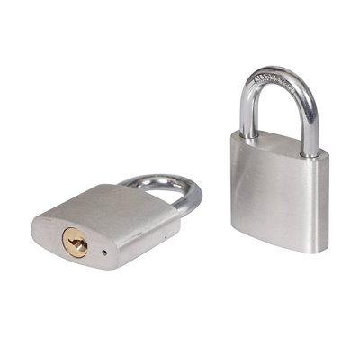 Smith & Locke Aluminium Open Shackle Padlock (W)40mmPack Of 2 from B&Q