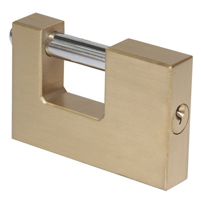 Smith & Locke Brass Open Shackle Padlock (W)90mm from B&Q