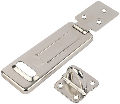 Smith & Locke Galvanised Steel Hasp & Staple(L)115mm (W)45mm from B&Q