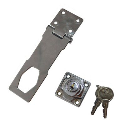 Smith & Locke Galvanised Steel Hasp & Staple(L)115mm (W)45mm from B&Q