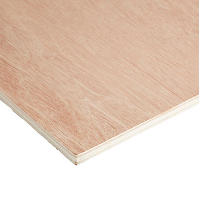 Hardwood Plywood (L)2440mm (W)1220mm (T)12mm from B&Q