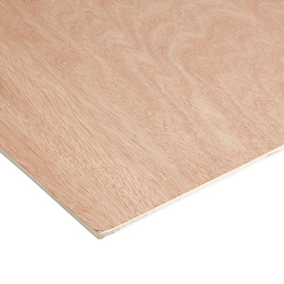 Hardwood Plywood (L)1220mm (W)607mm (T)5mm from B&Q