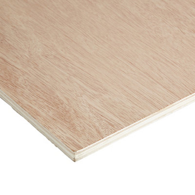 Hardwood Plywood (L)1220mm (W)607mm (T)12mm from B&Q
