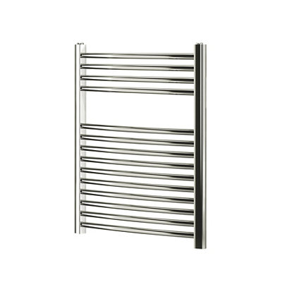 Flomasta Chrome Effect Hydraulic Curved Towel Warmer (W)600mm X (H)700mm from B&Q