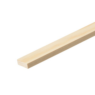 Cheshire Mouldings Smooth Planed Pine Stripwood (L)2.4M (W)21mm (T)6mm from B&Q