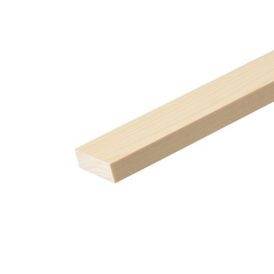 Cheshire Mouldings Smooth Planed Pine Stripwood (L)0.9M (W)46mm (T)21mm from B&Q