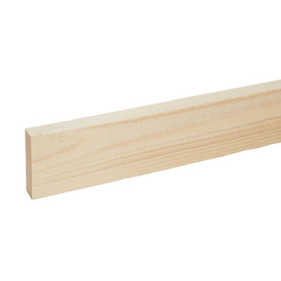 Rough Sawn Whitewood Spruce Stick Timber (L)2.4M (W)75mm (T)25mm from B&Q