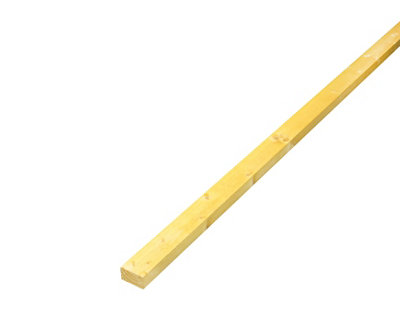 Rough Sawn Treated Whitewood Stick Timber (L)2.4M (W)38mm (T)22mm from B&Q