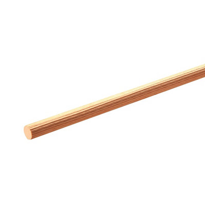 Beech Fluted Dowel Doweling (L)1000mm (W)6mm (Dia)6mm from B&Q