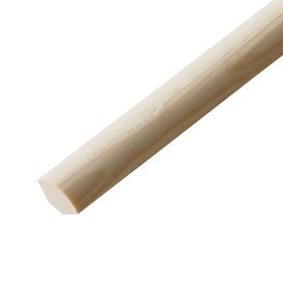 Pine Quadrant Moulding (L)2400mm (W)6mm (T)6mm from B&Q