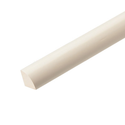Primed White Pine Quadrant Moulding (L)2400mm (W)18mm (T)18mm from B&Q