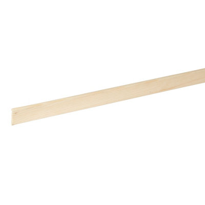 Unfinished Pine Cove Moulding (L)2400mm (W)27mm (T)9mm from B&Q